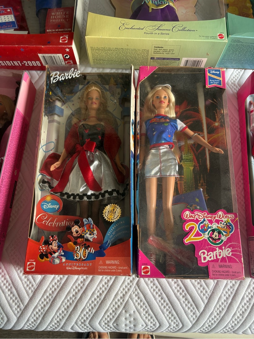 (2) Vintage DISNEY Barbie New 2000 & 30th ANNIV